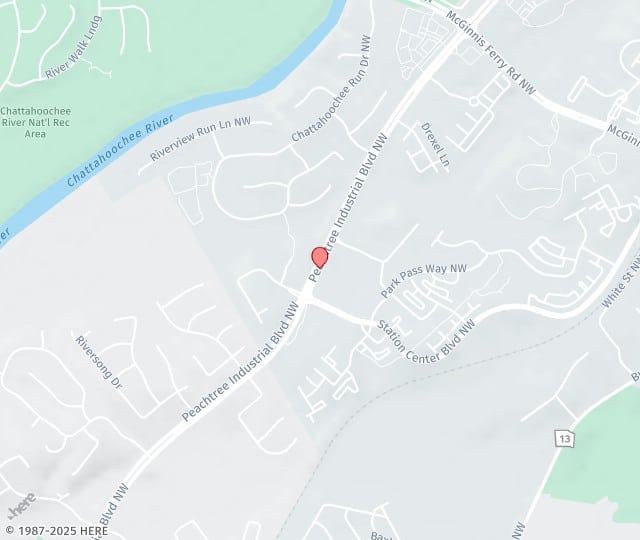 Location Map: 1300 Peachtree Industrial Blvd. Suwanee, GA 30024