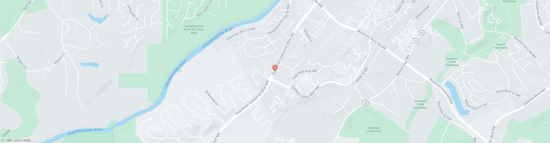 Location Map: 1300 Peachtree Industrial Blvd. Suwanee, GA 30024